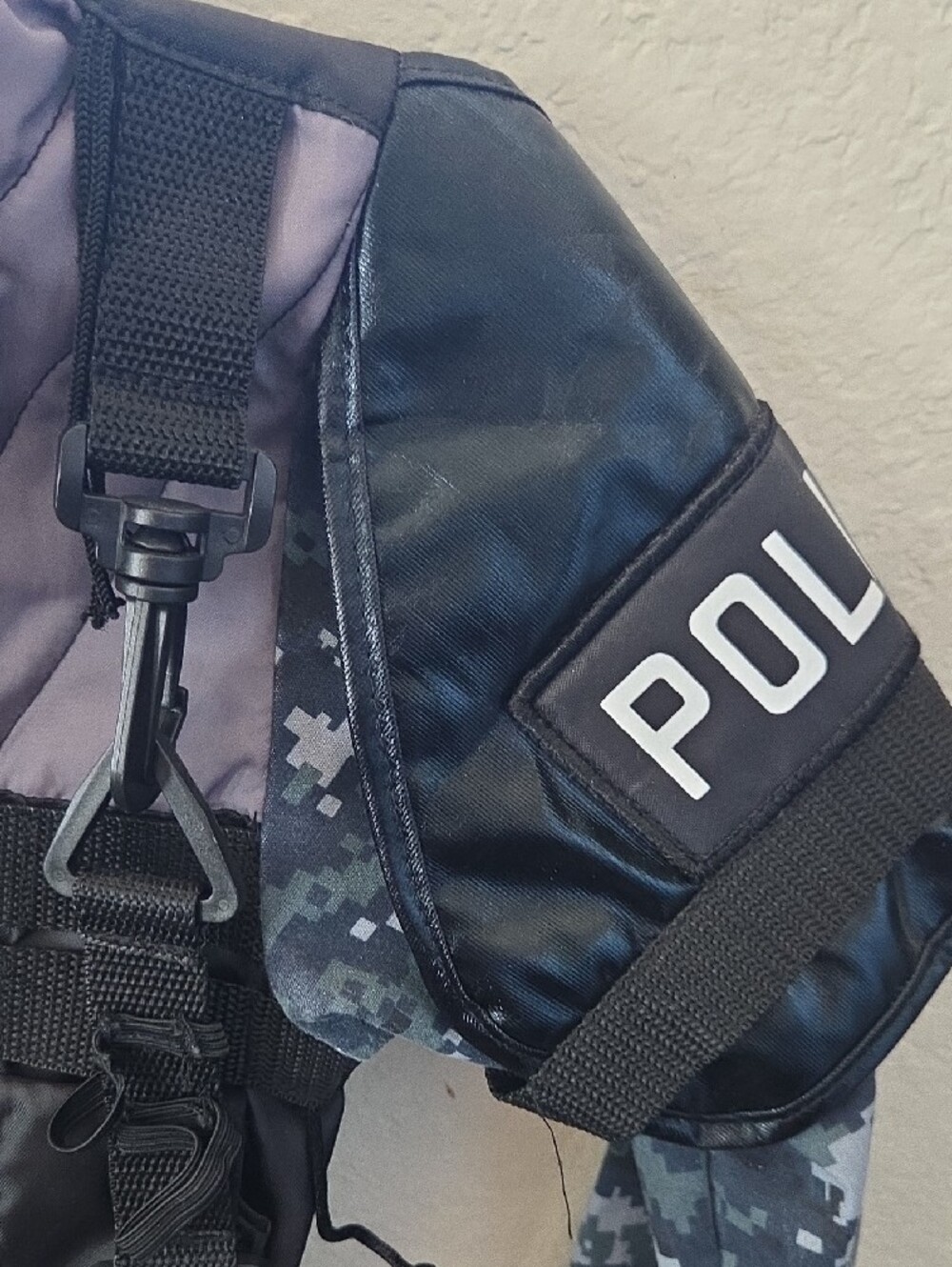 Kids SWAT Police Tactical Costume - Blue Camo - Picture 4 of 6